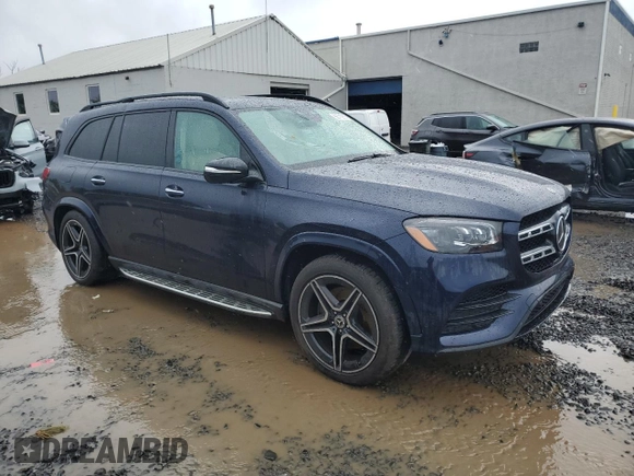 2022 Mercedes-Benz GLS 450 with VIN 4JGFF5KE3NA801422, listed as a Copart auction lot 56719855 with 54,072 mi miles and Salvage title. Bid and sale history available at DreamBid. Image 4.