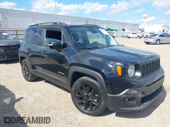 2017 Jeep Renegade Latitude with VIN ZACCJABB3HPG45259, listed as a IAAI auction lot 42255804 with 104,260 mi miles and . Bid and sale history available at DreamBid. Image 1.