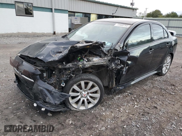 2011 Mitsubishi Lancer GTS with VIN JA32U8FW4BU035092, listed as a Copart auction lot 72950754 with Not Provided miles and Salvage Title. Bid and sale history available at carsss.com. Image 1.