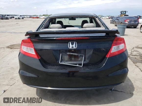 2012 Honda Civic Cpe EX with VIN 2HGFG3B89CH507832, listed as a Copart auction lot 50567545 with 168,201 mi miles and Salvage Title. Bid and sale history available at carsss.com. Image 6.