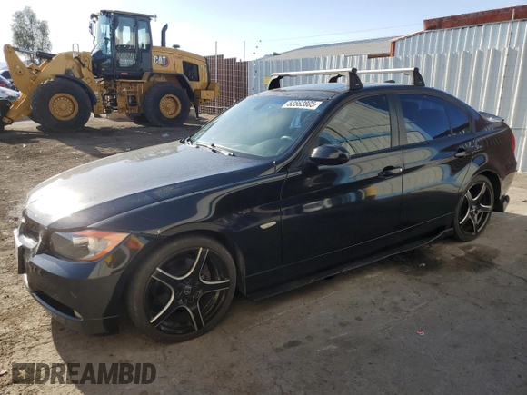 2006 BMW 3 Series 325i with VIN WBAVB13506PT13902, listed as a Copart auction lot 52562805 with 129,745 mi miles and Salvage Title. Bid and sale history available at carsss.com. Image 1.