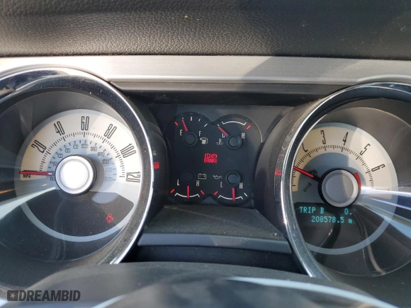 2010 Ford Mustang V6 with VIN 1ZVBP8AN2A5132496, listed as a Copart auction lot 46937695 with NaN miles and Salvage Title. Bid and sale history available at carsss.com. Image 9.