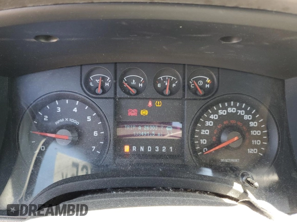 2009 Ford F-150 XL with VIN 1FTRF12809KA17106, listed as a Copart auction lot 50728765 with 133,491 mi miles and Salvage title. Bid and sale history available at DreamBid. Image 9.
