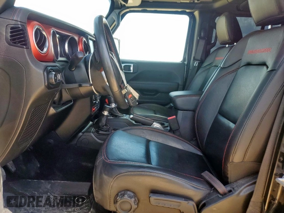 2020 Jeep Wrangler Unlimited Rubicon with VIN 1C4HJXFG5LW107933, listed as a Copart auction lot 62012515 with 60,115 mi miles and Salvage title. Bid and sale history available at DreamBid. Image 7.