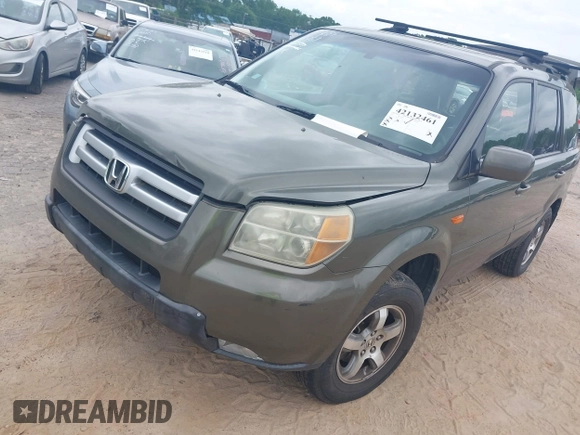 2006 Honda Pilot EX-L with VIN 5FNYF185X6B027885, listed as a IAAI auction lot 42132461 with 222,195 mi miles and . Bid and sale history available at DreamBid. Image 2.