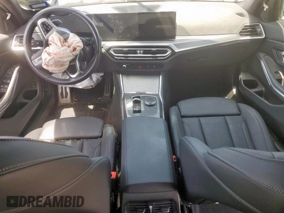 2023 BMW 3 Series 330i with VIN 3MW69FF00P8D04288, listed as a Copart auction lot 57181315 with 35,461 mi miles and Salvage title. Bid and sale history available at DreamBid. Image 8.