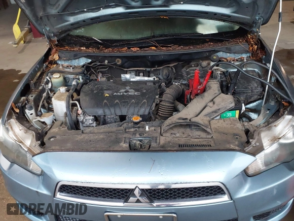 2008 Mitsubishi Lancer DE with VIN JA3AU26U08U034294, listed as a IAAI auction lot 42158892 with 50,467 mi miles. Bid and sale history available at carsss.com. Image 10.