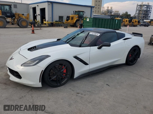 2016 Chevrolet Corvette Z51 2LT with VIN 1G1YJ2D7XG5105850, listed as a Copart auction lot 71575824 with Not provided miles and Non repairable. Bid and sale history available at DreamBid. Image 1.