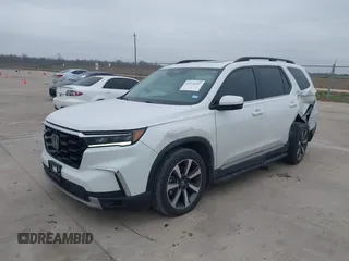 2023 Honda Pilot Elite with VIN 5FNYG1H88PB000855, listed as a IAAI auction lot 41574247 with 47,011 mi miles. Bid and sale history available at carsss.com. Image 17.