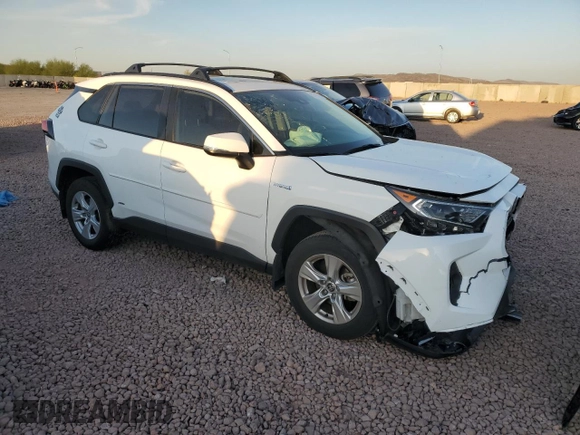 2021 Toyota RAV4 Hybrid XLE with VIN JTMRWRFV0MD117606, listed as a Copart auction lot 52412695 with 64,682 mi miles and Salvage Title. Bid and sale history available at carsss.com. Image 4.