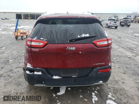 2017 Jeep Cherokee Limited with VIN 1C4PJLDS8HW549463, listed as a Copart auction lot 45791105 with 74,662 mi miles and Salvage Title. Bid and sale history available at carsss.com. Image 6.
