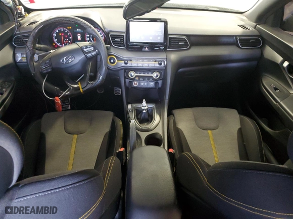 2021 Hyundai Veloster Turbo R-Spec with VIN KMHTH6AB8MU032312, listed as a Copart auction lot 42138813 with 49,624 mi miles. Bid and sale history available at carsss.com. Image 8.