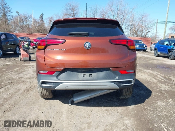 2021 Buick Encore GX Select with VIN KL4MMDSLXMB066791, listed as a IAAI auction lot 41966415 with 40,146 mi miles and . Bid and sale history available at DreamBid. Image 16.