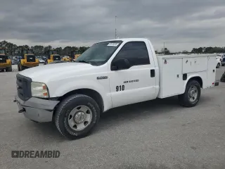 2005 Ford F-250 with VIN 1FDNF20535EA25086, listed as a Copart auction lot 50120395 with 271,781 mi miles and Clean title. Bid and sale history available at DreamBid. Image 1.