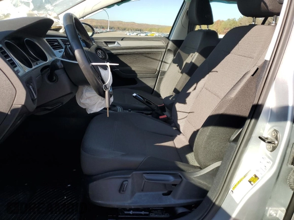 2017 Volkswagen Golf SportWagen S with VIN 3VWC17AU9HM511376, listed as a Copart auction lot 76780114 with 16,480 mi miles and Salvage Title. Bid and sale history available at carsss.com. Image 7.