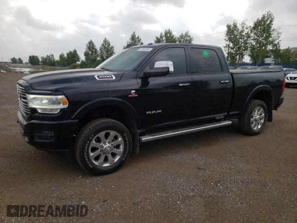 2019 Ram 3500 Laramie with VIN 3C63R3EL2KG569185, listed as a Copart auction lot 67362384 with 160,580 mi miles and Salvage Title. Bid and sale history available at carsss.com. Image 1.