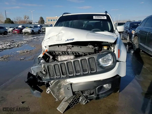 2018 Jeep Renegade Latitude with VIN ZACCJBBB3JPH41842, listed as a Copart auction lot 45906675 with NaN miles and Salvage Title. Bid and sale history available at carsss.com. Image 14.