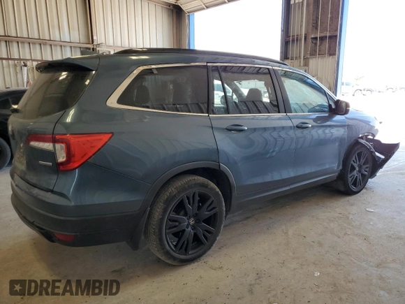 2021 Honda Pilot Special Edition with VIN 5FNYF5H24MB042554, listed as a Copart auction lot 54164495 with 35,102 mi miles and Salvage title. Bid and sale history available at DreamBid. Image 3.