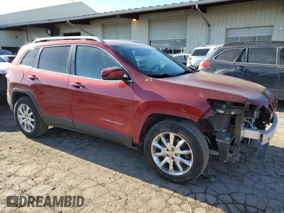 2014 Jeep Cherokee Limited with VIN 1C4PJMDB0EW160026, listed as a Copart auction lot 41742955 with 131,063 mi miles and Clean Title. Bid and sale history available at DreamBid. Image 4.