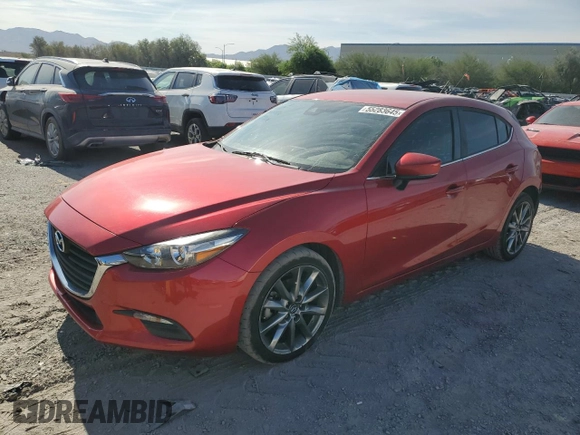 2018 Mazda 3 Touring z VIN 3MZBN1L3XJM170349, wystawiony jako Copart lot #55283645 z przebiegiem 167 930 mil mil oraz Szkoda całkowita • Salvage title. Historia ofert i sprzedaży dostępna na DreamBid. Obrazek 1.