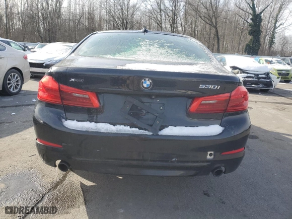 2019 BMW 5 Series 530i xDrive with VIN WBAJA7C55KWW18669, listed as a Copart auction lot 41982755 with 162,503 mi miles and Clean Title. Bid and sale history available at carsss.com. Image 6.