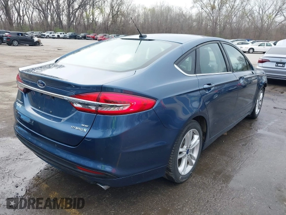 2018 Ford Fusion SE with VIN 3FA6P0LU8JR204122, listed as a IAAI auction lot 41868262 with 95,269 mi miles and . Bid and sale history available at DreamBid. Image 4.