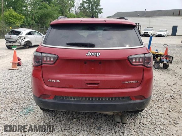 2021 Jeep Compass Limited with VIN 3C4NJDCB0MT572749, listed as a Copart auction lot 59844945 with 105,049 mi miles and Salvage title. Bid and sale history available at DreamBid. Image 6.