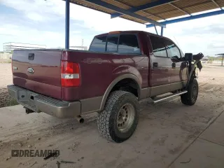 2004 Ford F-150 XLT with VIN 1FTPW14524KC55140, listed as a Copart auction lot 53708165 with 170,692 mi miles and Salvage Title. Bid and sale history available at carsss.com. Image 3.
