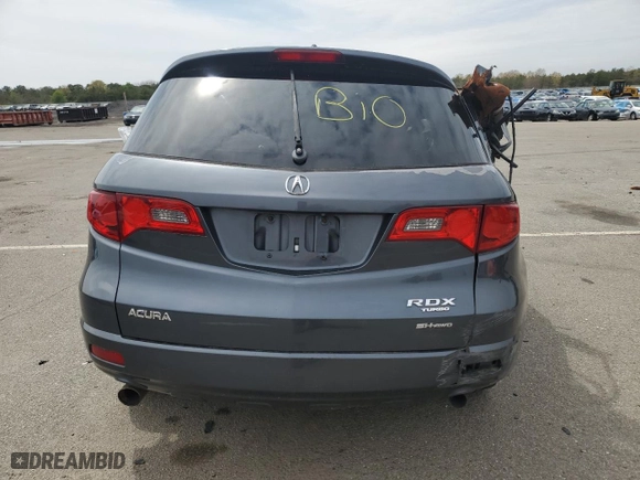 2007 Acura RDX Tech Pkg with VIN 5J8TB18577A021270, listed as a Copart auction lot 68595904 with 0 mi miles and Non Repairable. Bid and sale history available at carsss.com. Image 6.