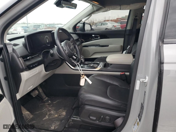 2023 Kia Carnival SX Prestige with VIN KNDNE5H36P6206062, listed as a Copart auction lot 43562195 with 76,089 mi miles and Salvage Title. Bid and sale history available at carsss.com. Image 7.
