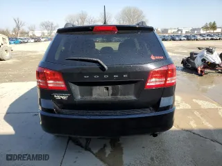 2017 Dodge Journey SE with VIN 3C4PDCAB2HT677439, listed as a Copart auction lot 49122765 with 117,406 mi miles and Salvage Title. Bid and sale history available at carsss.com. Image 6.
