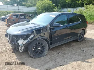 2018 Chevrolet Equinox LT with VIN 2GNAXJEV2J6147480, listed as a Copart auction lot 64968044 with 114,518 mi miles and Salvage Title. Bid and sale history available at DreamBid. Image 1.