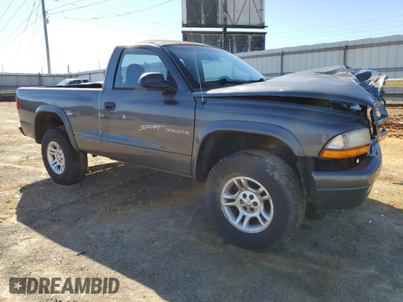 2001 Dodge Dakota with VIN 1B7GG26XX1S346850, listed as a Copart auction lot 44520225 with 183,893 mi miles and Salvage Title. Bid and sale history available at carsss.com. Image 4.
