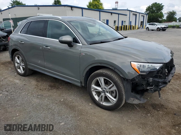 2021 Audi Q3 S line Premium with VIN WA1DECF34M1029033, listed as a Copart auction lot 65147115 with 54,784 mi miles and Clean title. Bid and sale history available at DreamBid. Image 4.