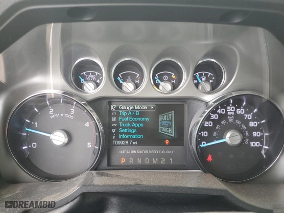 2014 Ford Super Duty F-350 SRW XLT with VIN 1FT8W3BTXEEA50327, listed as a Copart auction lot 52921495 with 109,928 mi miles and Clean Title. Bid and sale history available at carsss.com. Image 9.