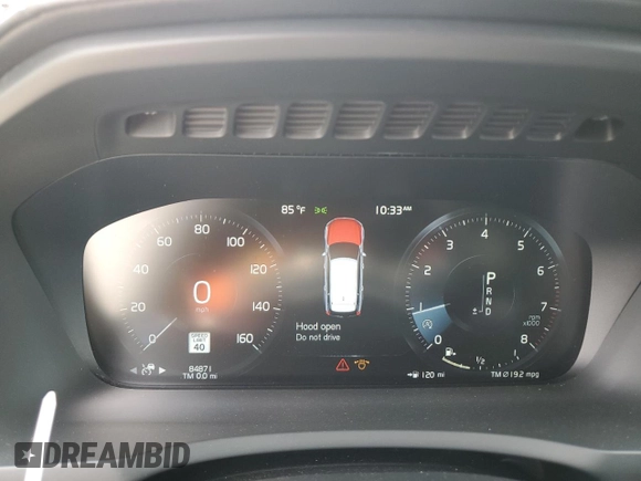 2020 Volvo XC90 Inscription with VIN YV4A221L2L1556129, listed as a Copart auction lot 60505925 with 84,871 mi miles and Salvage title. Bid and sale history available at DreamBid. Image 9.