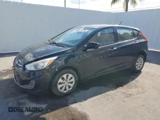 2017 Hyundai Accent SE with VIN KMHCT5AE7HU355551, listed as a Copart auction lot 53730375 with 128,416 mi miles and Clean Title. Bid and sale history available at DreamBid. Image 1.