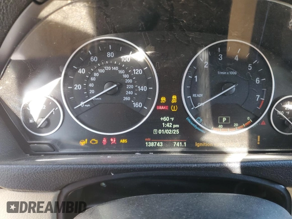 2012 BMW 3 Series 328i with VIN WBA3A5G57CNP17170, listed as a Copart auction lot 86886664 with 138,743 mi miles and Salvage Title. Bid and sale history available at carsss.com. Image 9.