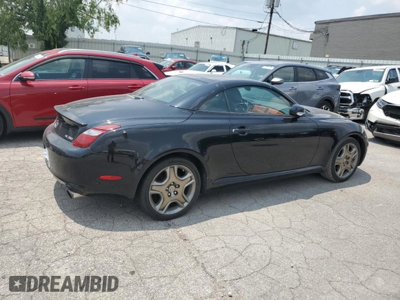 2006 Lexus SC 430 with VIN JTHFN48Y869009237, listed as a Copart auction lot 59253885 with 149,087 mi miles and Salvage title. Bid and sale history available at DreamBid. Image 3.