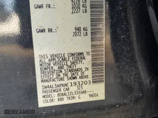 2017 Nissan Altima 2.5 SL with VIN 1N4AL3APXHC193203, listed as a Copart auction lot 44427765 with 121,015 mi miles and Salvage Title. Bid and sale history available at carsss.com. Image 12.