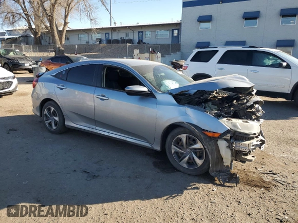2020 Honda Civic Sedan LX with VIN 2HGFC2F69LH553241, listed as a Copart auction lot 41502005 with 105,751 mi miles and Salvage Title. Bid and sale history available at carsss.com. Image 4.