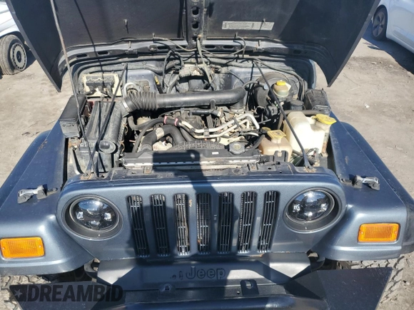 2002 Jeep Wrangler Sport with VIN 1J4FA49S22P703610, listed as a Copart auction lot 50900605 with 70,045 mi miles and Salvage Title. Bid and sale history available at carsss.com. Image 12.