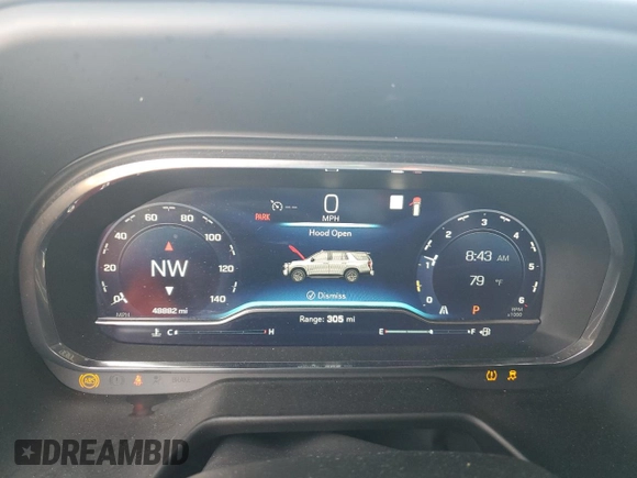2022 Chevrolet Suburban Premier with VIN 1GNSCFKD0NR177371, listed as a Copart auction lot 65184644 with 48,882 mi miles and Salvage title. Bid and sale history available at DreamBid. Image 9.