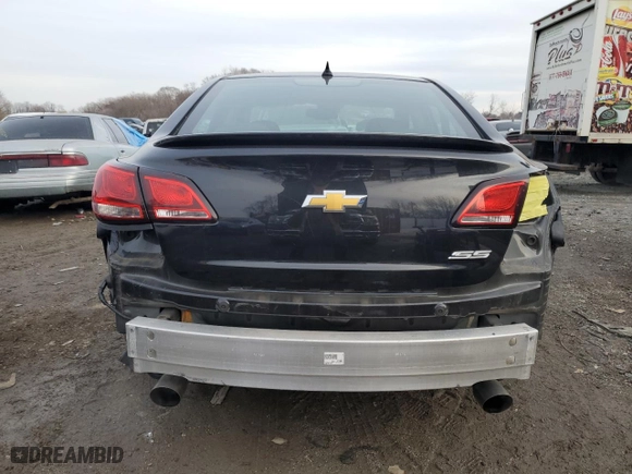 2014 Chevrolet SS with VIN 6G3F15RW1EL945205, listed as a Copart auction lot 42786635 with 32,080 mi miles and Salvage Title. Bid and sale history available at carsss.com. Image 6.