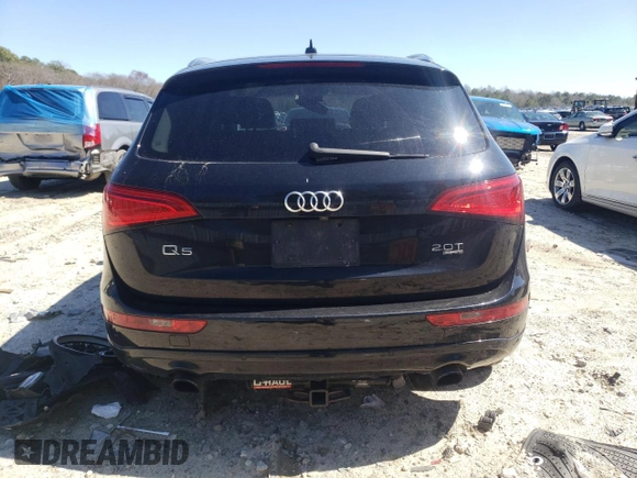 2014 Audi Q5 Premium Plus with VIN WA1LFAFP9EA054480, listed as a Copart auction lot 50327955 with 0 mi miles and Salvage Title. Bid and sale history available at carsss.com. Image 6.
