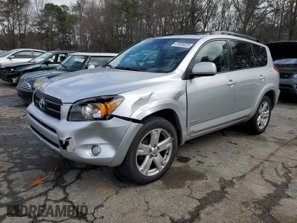 2007 Toyota RAV4 Sport with VIN JTMZD32V975060331, listed as a Copart auction lot 47826525 with 121,392 mi miles and Salvage Title. Bid and sale history available at carsss.com. Image 1.