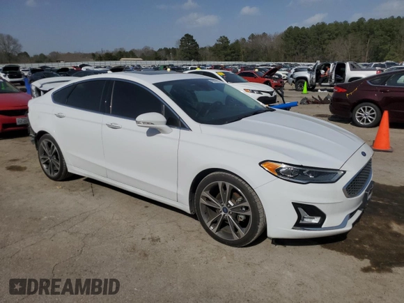 2020 Ford Fusion Titanium with VIN 3FA6P0K96LR199681, listed as a Copart auction lot 49007905 with 80,276 mi miles and Salvage title. Bid and sale history available at DreamBid. Image 4.
