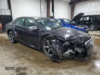 2014 Audi S8 with VIN WAUD2AFD3EN004210, listed as a Copart auction lot 50205735 with 31,952 mi miles and Salvage Title. Bid and sale history available at carsss.com. Image 4.