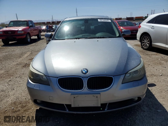 2006 BMW 5 Series 530i with VIN WBANE735X6CM34146, listed as a Copart auction lot 49740535 with 121,958 mi miles and Salvage Title. Bid and sale history available at carsss.com. Image 5.