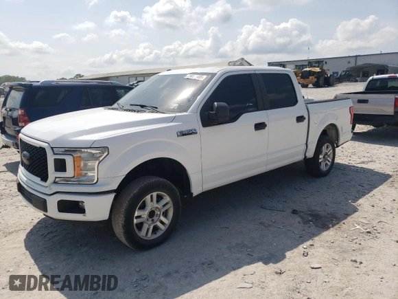 2018 Ford F-150 XL with VIN 1FTEW1C51JKF53280, listed as a Copart auction lot 55077485 with 87,660 mi miles and Clean title. Bid and sale history available at DreamBid. Image 1.